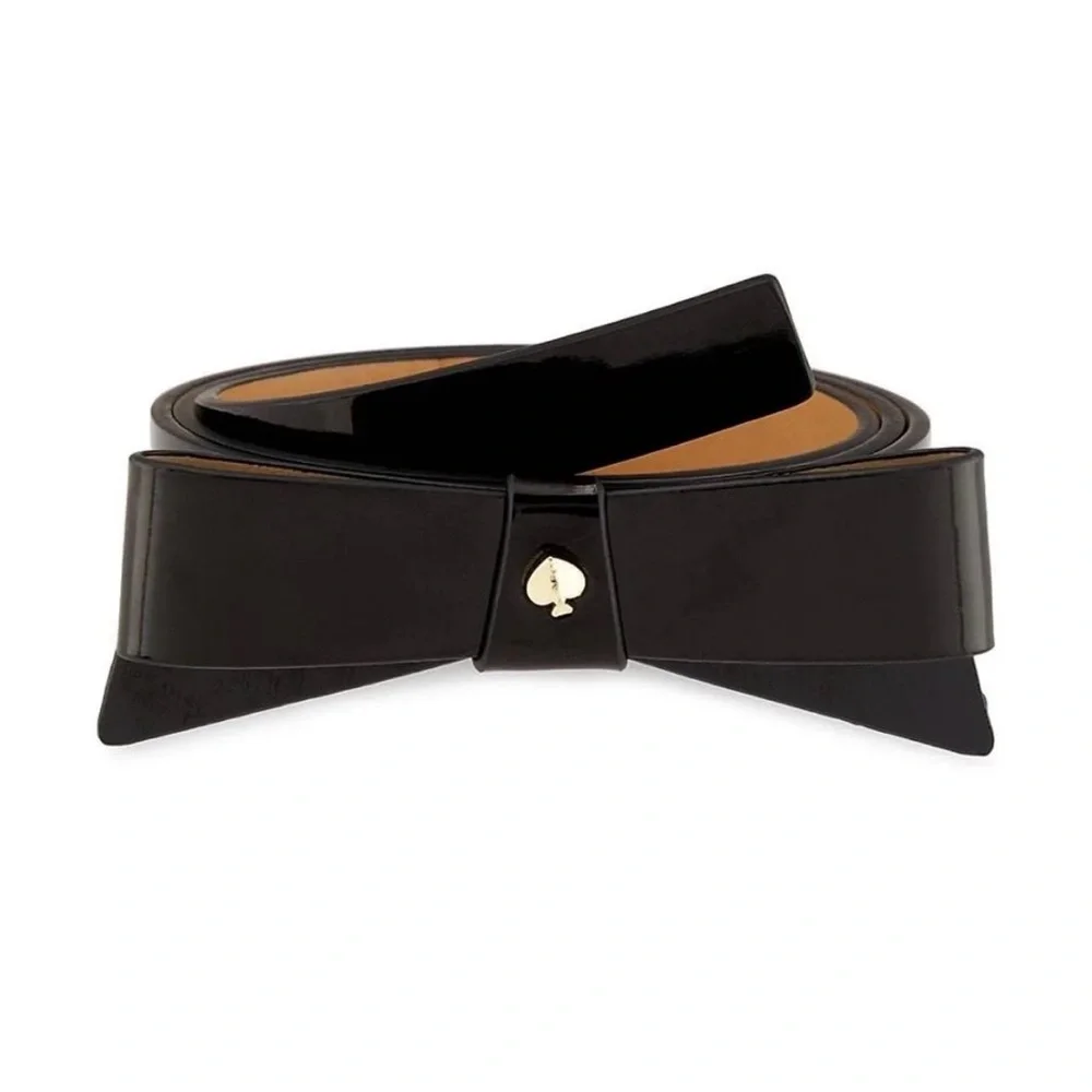 Kate‎ Spade Black Leather Bow Belt